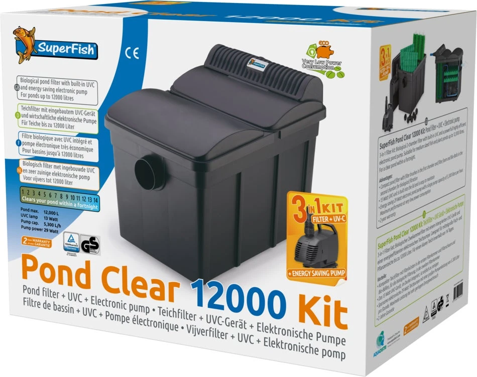 Superfish Vijverfilter Pond Clear 3-in-1 Kit 12000 L 5 Superfish Vijverfilter Pond Clear 3-in-1 Kit 12000 L - Afbeelding 3