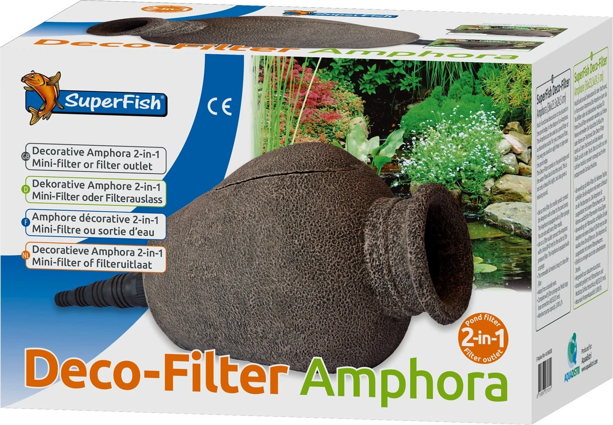 Superfish Vijverdecoratie En Filter Amfora 36 X 23,5 X 24,5 Cm 4 Superfish Vijverdecoratie En Filter Amfora 36 X 23,5 X 24,5 Cm - Afbeelding 2