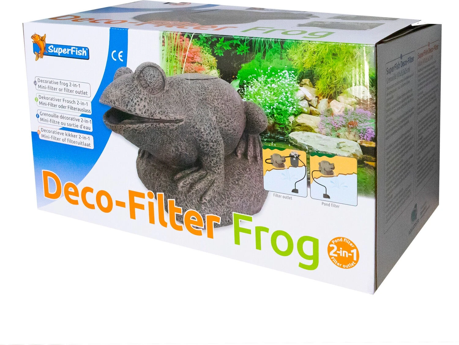 Superfish Vijverdecoratie En Filter Kikker 36 X 23,5 X 24,5 Cm 5 Superfish Vijverdecoratie En Filter Kikker 36 X 23,5 X 24,5 Cm - Afbeelding 3