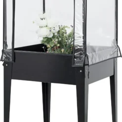 Intratuin Kweekbak Zwart 60 X 60 X 152 Cm