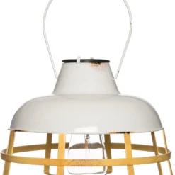 Intratuin Solar Hanglamp Wit / Geel 27 X 27 X 19 Cm