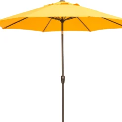 Intratuin Parasol Trinidad Geel 80+UV D 250 Cm
