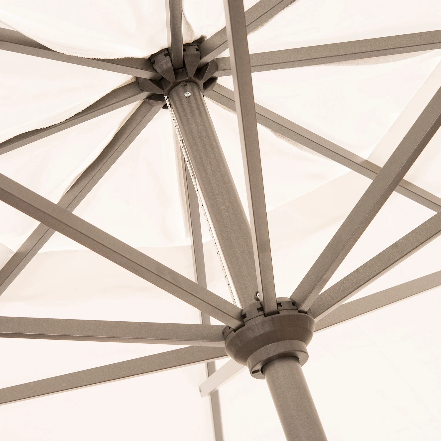 Intratuin Parasol Chios Wit 80+UV D 350 Cm 4 Intratuin Parasol Chios Wit 80+UV D 350 Cm - Afbeelding 2