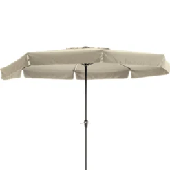Intratuin Parasol Chios Taupe 80+UV D 350 Cm