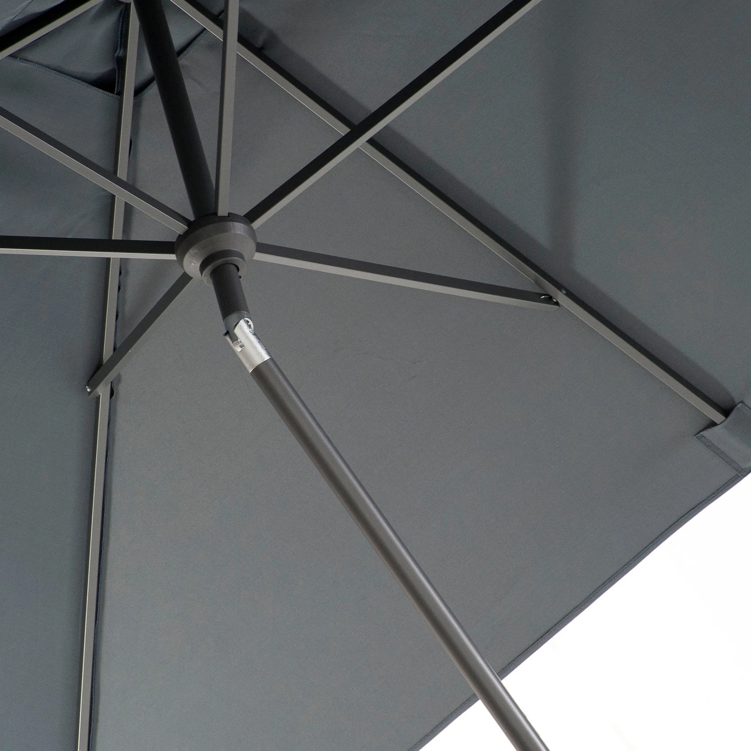 Intratuin Parasol Cadiz Zwart 80+UV 300 X 200 Cm 4 Intratuin Parasol Cadiz Zwart 80+UV 300 X 200 Cm - Afbeelding 2