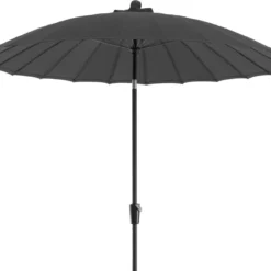 Intratuin Parasol Shanghai Zwart 80+UV D 300 Cm