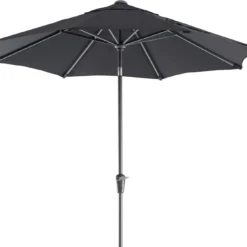 Intratuin Parasol Trinidad Zwart 80+UV D 300 Cm