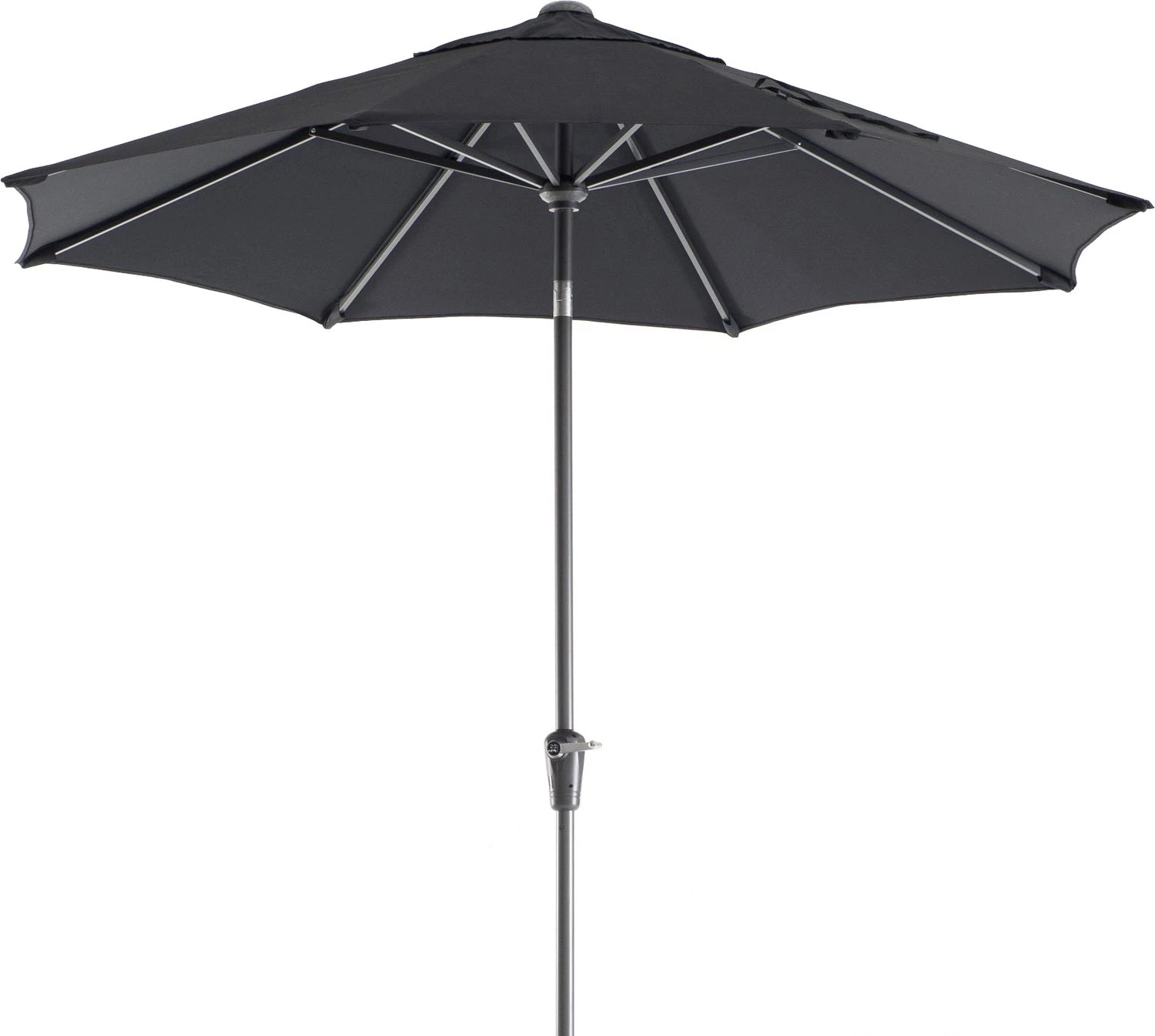 Intratuin Parasol Trinidad Zwart 80+UV D 300 Cm 3 Intratuin Parasol Trinidad Zwart 80+UV D 300 Cm