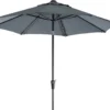 Intratuin Parasol Trinidad Grijs 80+UV D 250 Cm 1 Intratuin Parasol Trinidad Grijs 80+UV D 250 Cm -Goedkope Hof Liefde Winkel 8717263950868 1
