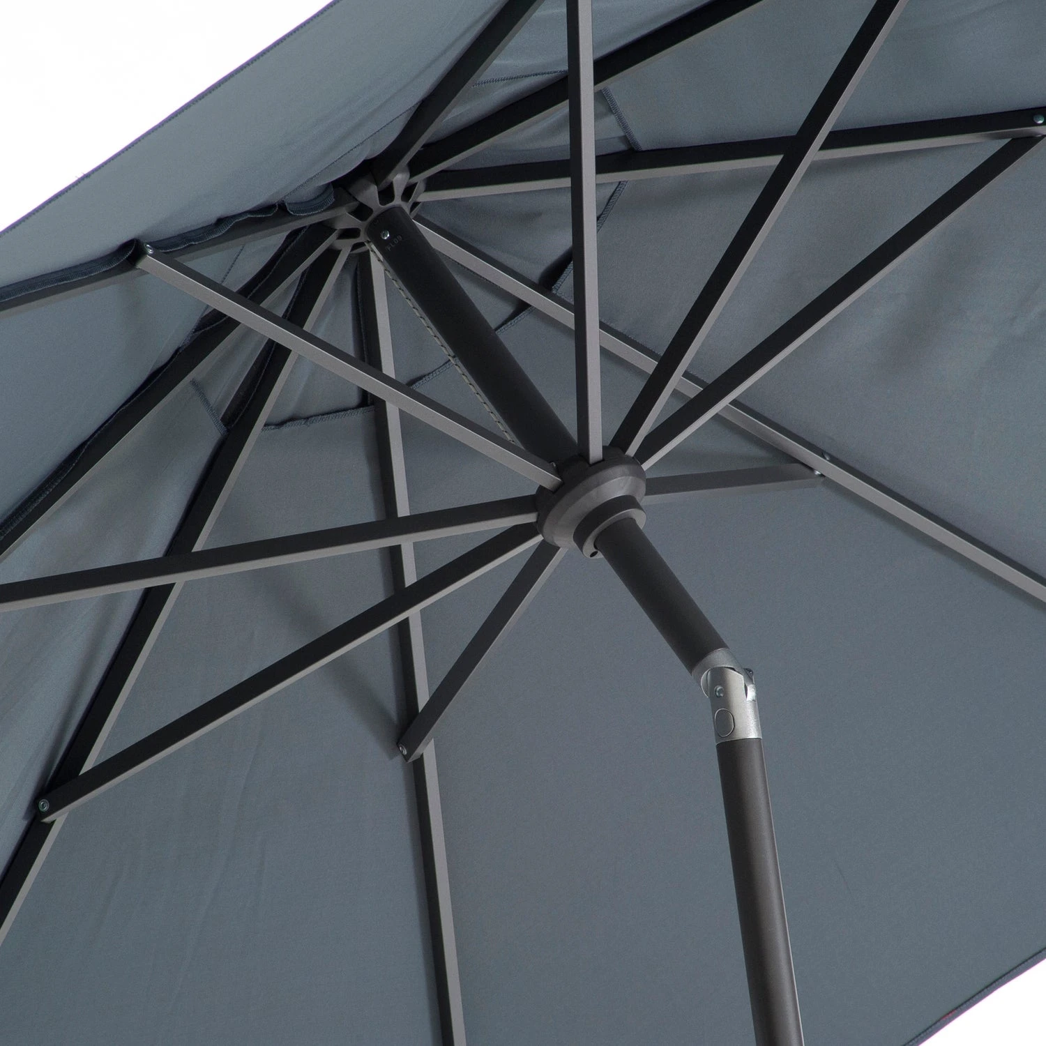 Intratuin Parasol Trinidad Grijs 80+UV D 250 Cm 4 Intratuin Parasol Trinidad Grijs 80+UV D 250 Cm - Afbeelding 2