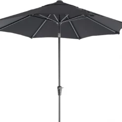 Intratuin Parasol Trinidad Zwart 80+UV D 250 Cm