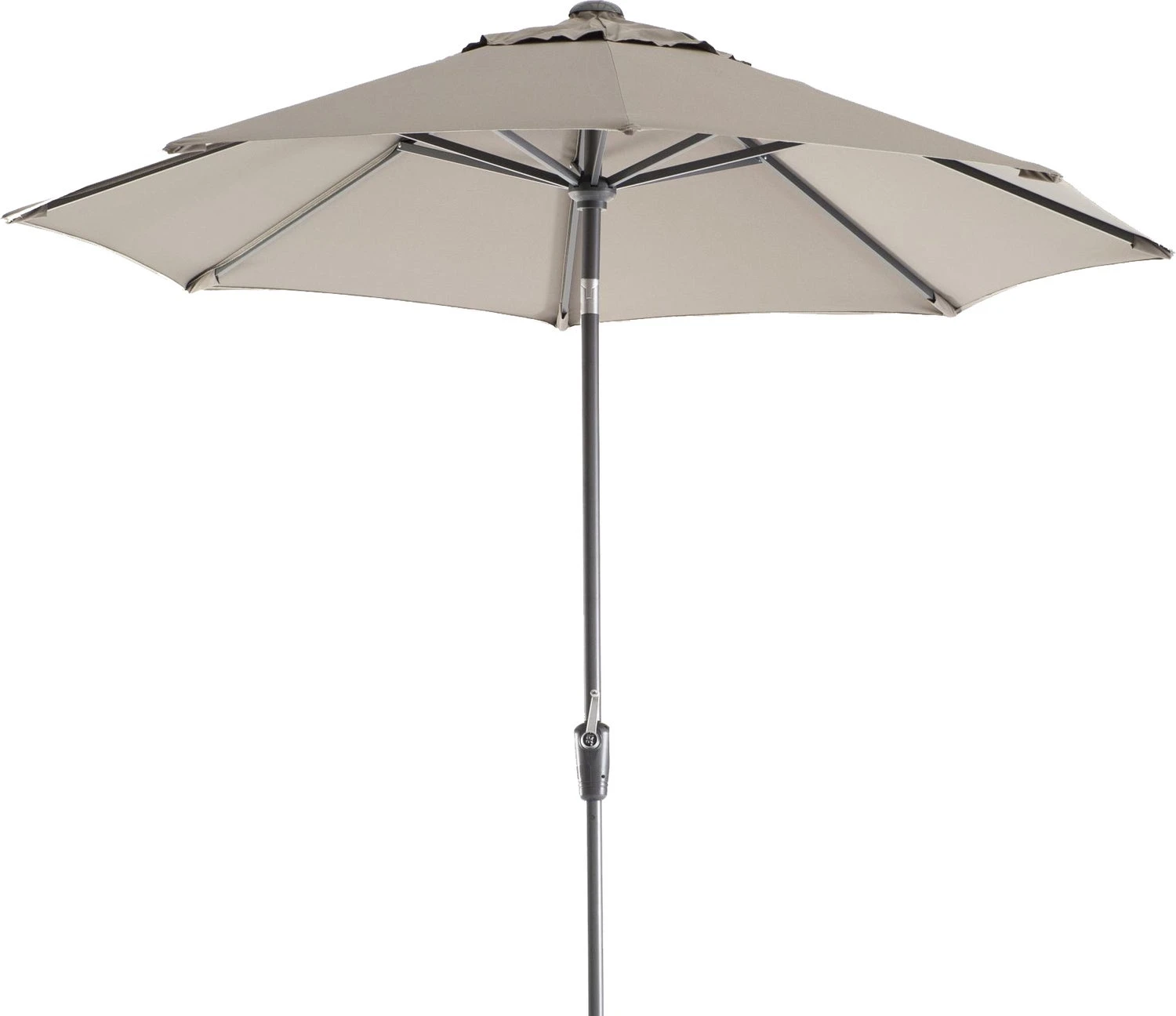 Intratuin Parasol Trinidad Taupe 80+UV D 300 Cm 3 Intratuin Parasol Trinidad Taupe 80+UV D 300 Cm