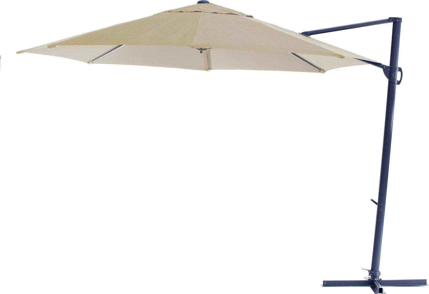 Intratuin Zweefparasol Xabia Taupe 80+UV D 300 Cm 3 Intratuin Zweefparasol Xabia Taupe 80+UV D 300 Cm