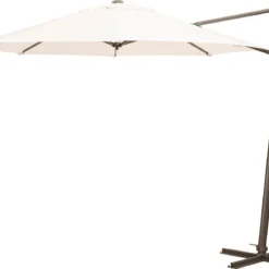 Intratuin Zweefparasol Xabia Wit 80+UV D 350 Cm