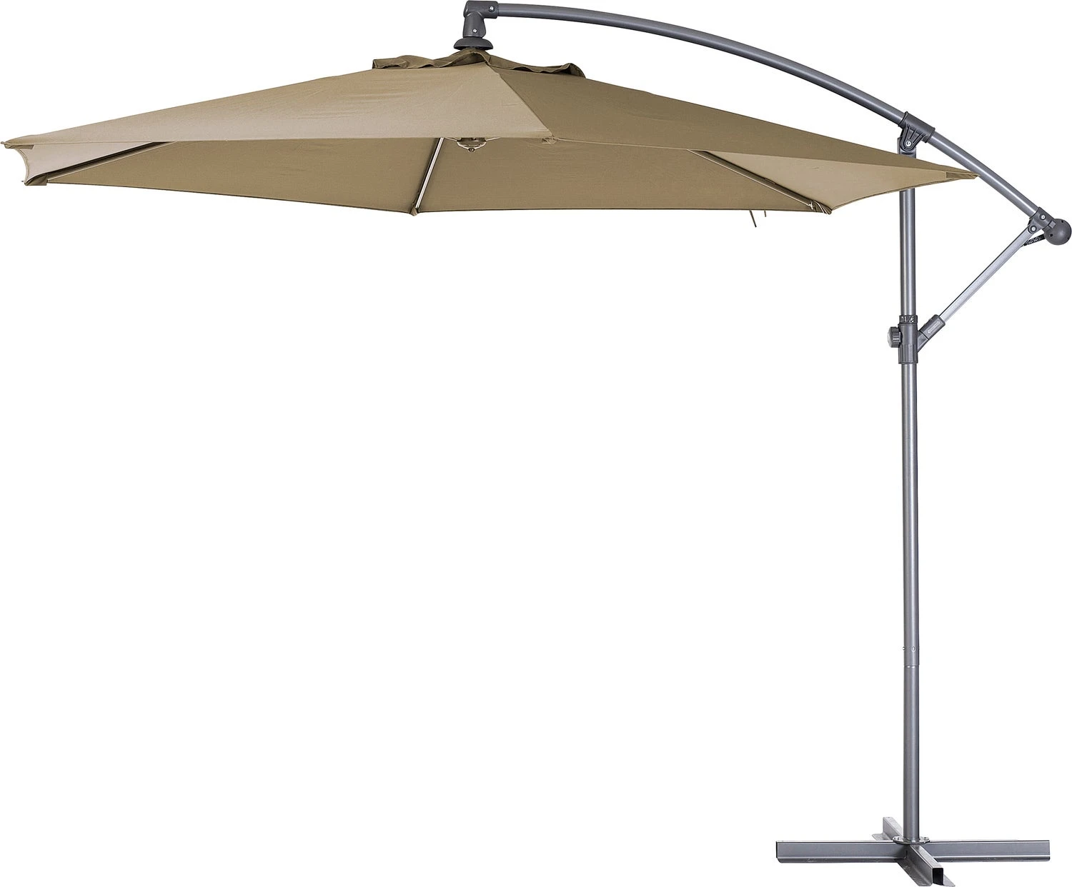Intratuin Zweefparasol Milano Taupe 80+UV D 300 Cm 3 Intratuin Zweefparasol Milano Taupe 80+UV D 300 Cm