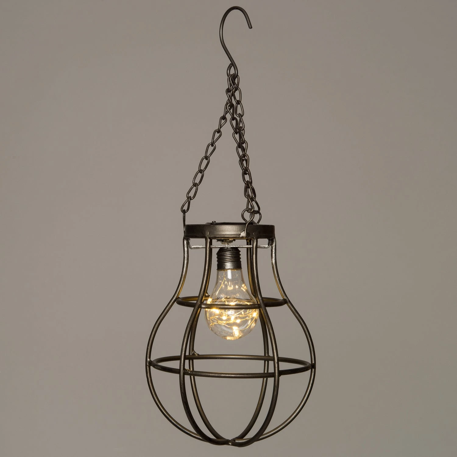 Intratuin LED Hanglamp D 18 H 46 Cm Grijs 4 Intratuin LED Hanglamp D 18 H 46 Cm Grijs - Afbeelding 2