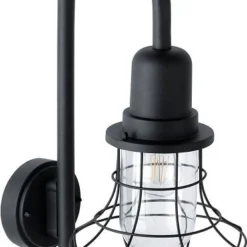 Intratuin Wandlamp Wega Zwart 35 X 23 X 54 Cm