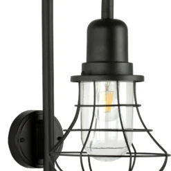 Intratuin Wandlamp Wega Sensor Zwart 35 X 23 X 54 Cm