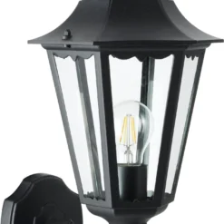 Intratuin Wandlamp Ursa Opwaarts Zwart 28 X 20 X 51 Cm