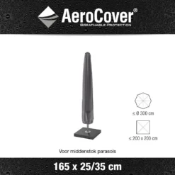 AeroCover Parasolhoes 165 X 25 X 35 Cm 12 AeroCover Parasolhoes 165 X 25 X 35 Cm -Goedkope Hof Liefde Winkel 8717591770152 2