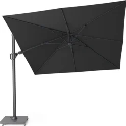 Platinum Zweefparasol Challenger T2 Zwart 50+UV 300 X 300 X 265 Cm