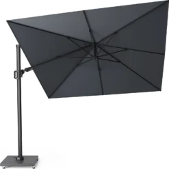 Platinum Zweefparasol Challenger T2 Antraciet UPF30+ 300 X 300 X 255 Cm -Goedkope Hof Liefde Winkel 8717591772651 2