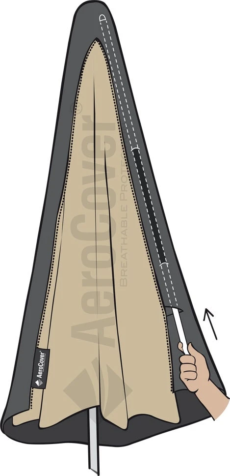 AeroCover Parasolhoes 215 X 30 X 40 Cm 7 AeroCover Parasolhoes 215 X 30 X 40 Cm - Afbeelding 5