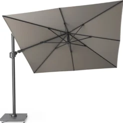 Platinum Zweefparasol Challenger T2 Antraciet 50+UV 300 X 300 X 255 Cm