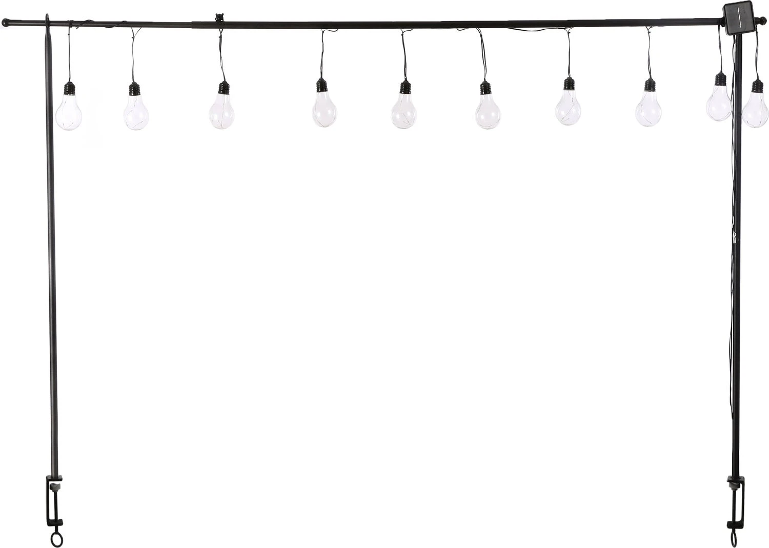 Mica Decorations Tafelklem Solar Zwart 250 X 1,5 X 110 Cm 4 Mica Decorations Tafelklem Solar Zwart 250 X 1,5 X 110 Cm - Afbeelding 2