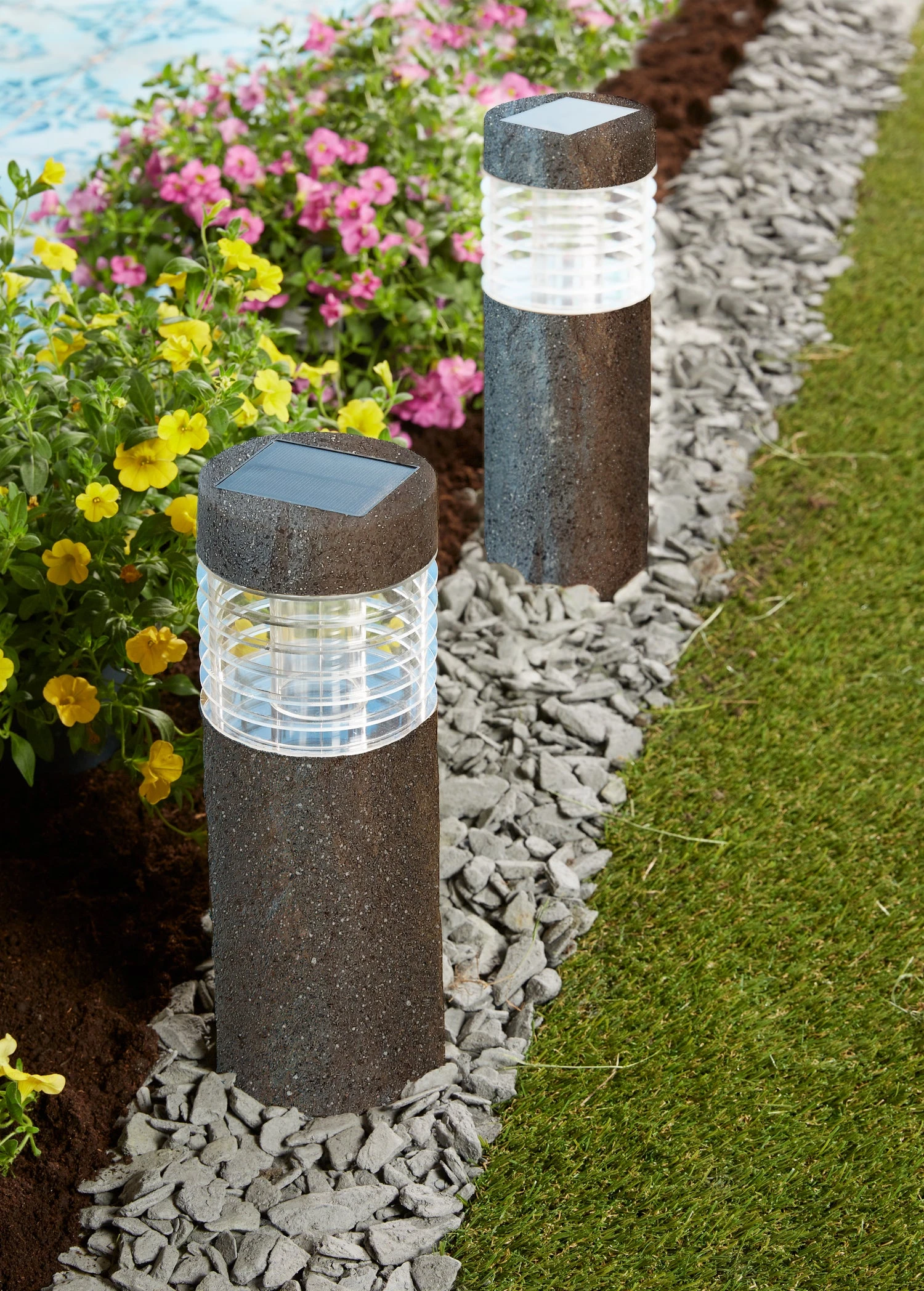 Luxform Lighting Solar Staande Buitenlamp Iowa Grijs D 10 H 50 Cm 4 Luxform Lighting Solar Staande Buitenlamp Iowa Grijs D 10 H 50 Cm - Afbeelding 2