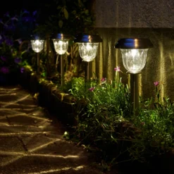 Luxform Lighting Solar Staande Buitenlamp Vermont Zilver D 11,5 H 38 Cm -Goedkope Hof Liefde Winkel 8719099220658 3