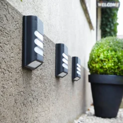 Luxform Lighting Solar Wandlamp Rana Zwart / Wit 4 X 11,5 X 15,8 Cm -Goedkope Hof Liefde Winkel 8719099291993 1 1