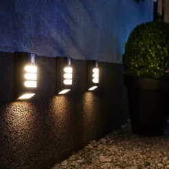 Luxform Lighting Solar Wandlamp Rana Zwart / Wit 4 X 11,5 X 15,8 Cm -Goedkope Hof Liefde Winkel 8719099291993 2