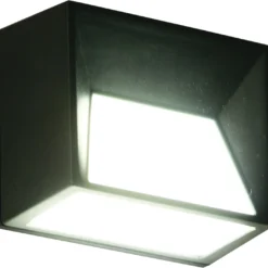 Luxform Lighting Solar Wandlamp Skye Zwart / Wit 4,9 X 9,5 X 8 Cm