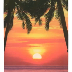 HD Collection Wanddoek Zonsondergang Mirthe Oranje 105 X 136 Cm