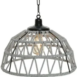 Lumineo Solar Hanglamp Lichtgrijs D 38 H 27 Cm