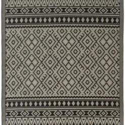 Intratuin Buitenkleed Zwart / Ivoor 150 X 210 Cm