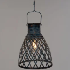 Intratuin Solar Lantaarn Blauw D 24 H 29 Cm -Goedkope Hof Liefde Winkel 8720196032006 2