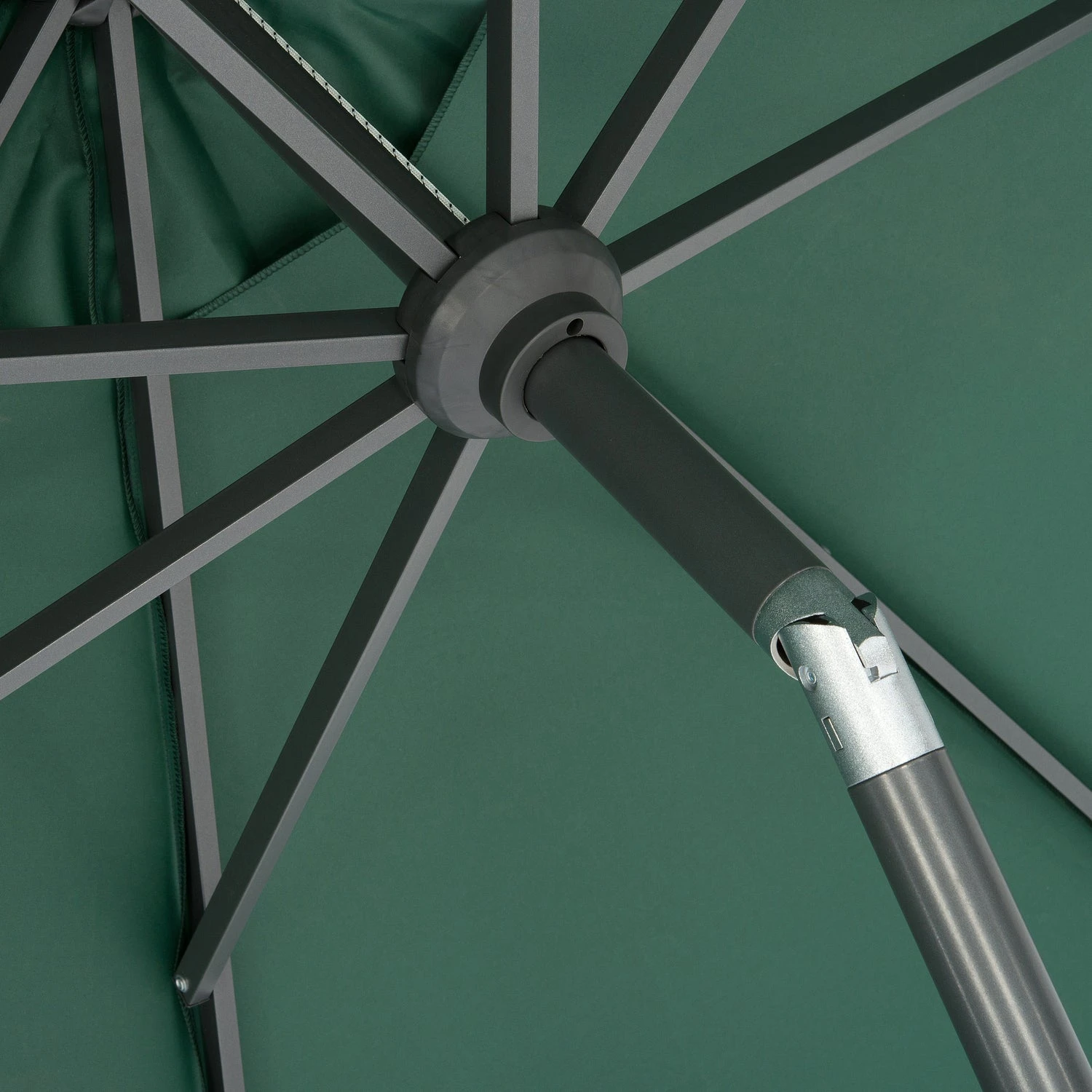 Intratuin Parasol Trinidad Groen 80+UV D 300 Cm 5 Intratuin Parasol Trinidad Groen 80+UV D 300 Cm - Afbeelding 3