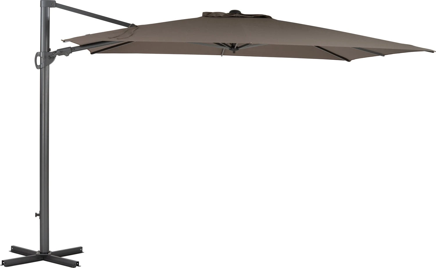 Intratuin Zweefparasol Bay Obravia Grijs / Taupe 50+UV 300 X 300 X 251 Cm 3 Intratuin Zweefparasol Bay Obravia Grijs / Taupe 50+UV 300 X 300 X 251 Cm
