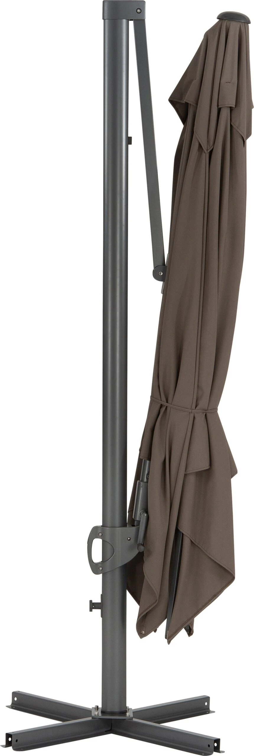 Intratuin Zweefparasol Bay Obravia Grijs / Taupe 50+UV 300 X 300 X 251 Cm 5 Intratuin Zweefparasol Bay Obravia Grijs / Taupe 50+UV 300 X 300 X 251 Cm - Afbeelding 3