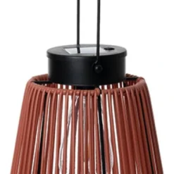 Intratuin Solar Lantaarn Hangend Rood D 19 H 23,5 Cm