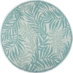 Intratuin Buitenkleed Palm Lichtblauw D 180 Cm