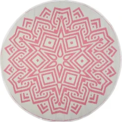 Intratuin Buitenkleed Modern Roze D 180 Cm