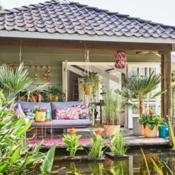 Intratuin Buitenkleed Palm Rood 120 X 180 Cm -Goedkope Hof Liefde Winkel 8720196338597 2