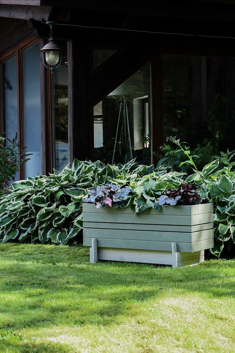 Intratuin Kweekbak Op Poten Dubba Grijs / Wit 91 X 40 X 47 Cm 4 Intratuin Kweekbak Op Poten Dubba Grijs / Wit 91 X 40 X 47 Cm - Afbeelding 2