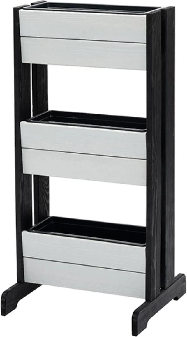 Intratuin Kweektoren Op Poten Wit / Zwart 44 X 40 X 91 Cm 3 Intratuin Kweektoren Op Poten Wit / Zwart 44 X 40 X 91 Cm