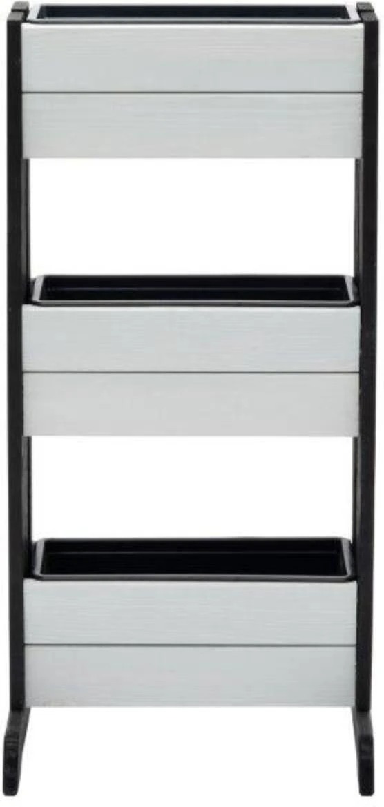 Intratuin Kweektoren Op Poten Wit / Zwart 44 X 40 X 91 Cm 4 Intratuin Kweektoren Op Poten Wit / Zwart 44 X 40 X 91 Cm - Afbeelding 2