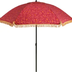 In The Mood Collection Parasol Roze Bessen UV400 D 220 H 238 Cm