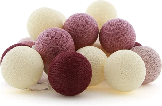 Cotton Ball Lights Lichtsnoer Berry Starter Kit Roze/rood 7,4 M Met 20 Lampen 3 Cotton Ball Lights Lichtsnoer Berry Starter Kit Roze/rood 7,4 M Met 20 Lampen